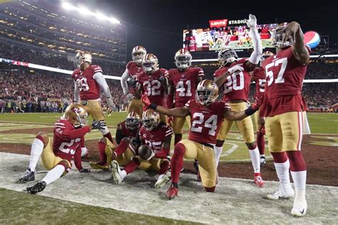 49er goaline stand versus atlanta in nfc champuonship|49ers championship game.